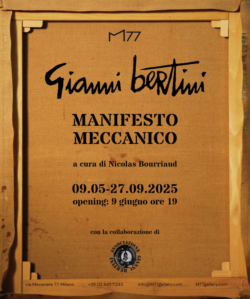 Gianni Bertini – Manifesto Meccanico, 06/2025